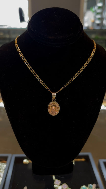 14k Mi Bautizo Con Cristo Set