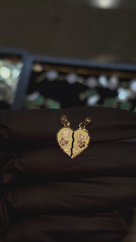 14k Splittable "Te Amo" Pendant