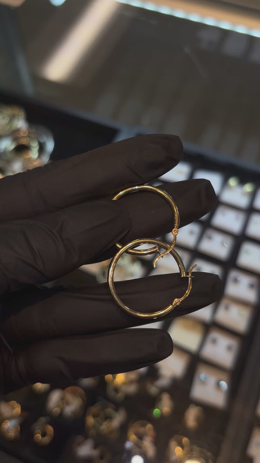 10k Classic Hoop Earrings