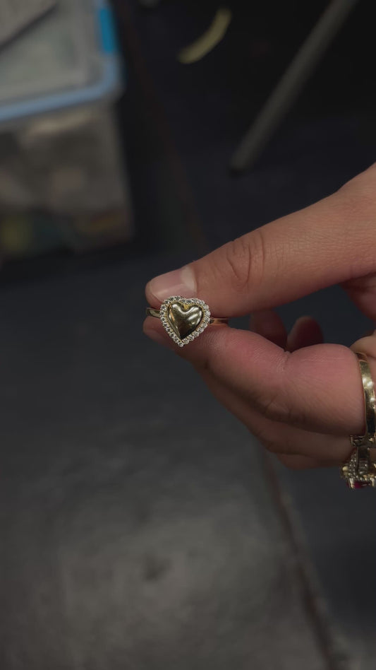 14k Heart Ring