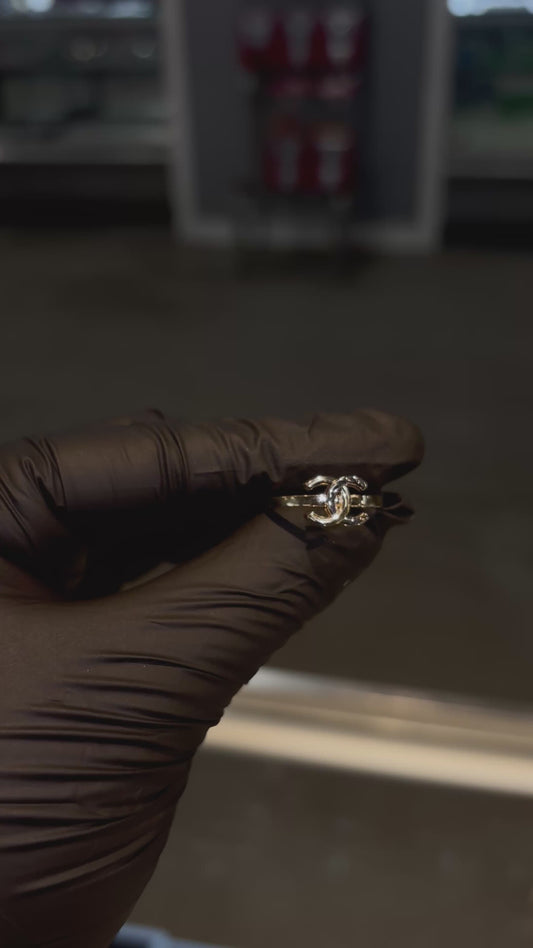 10k 2 Tone Chanel ring